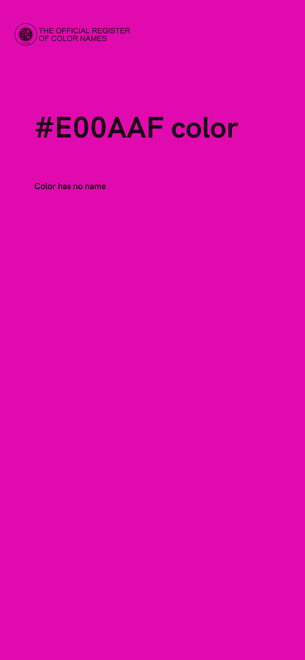#E00AAF color image