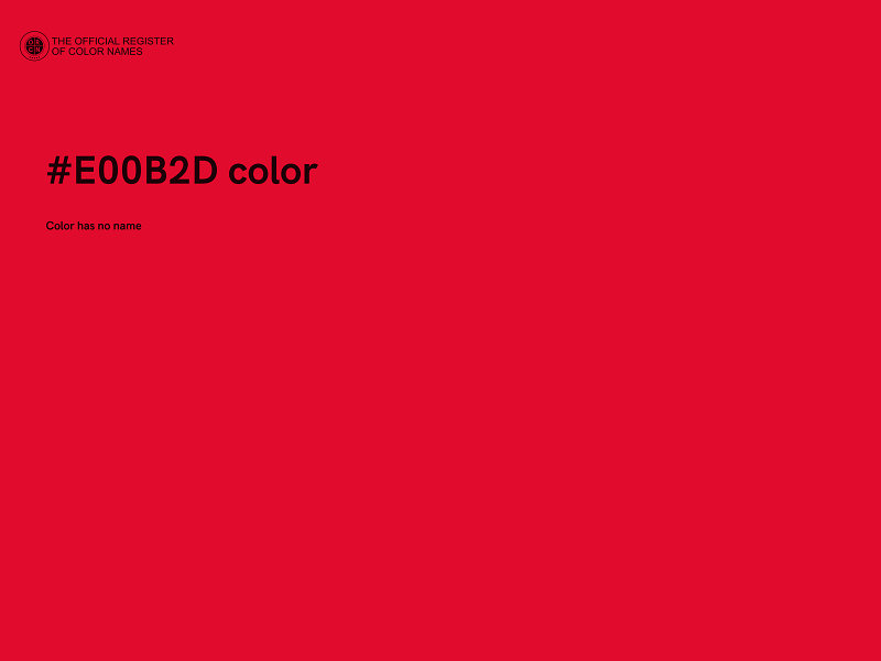 #E00B2D color image