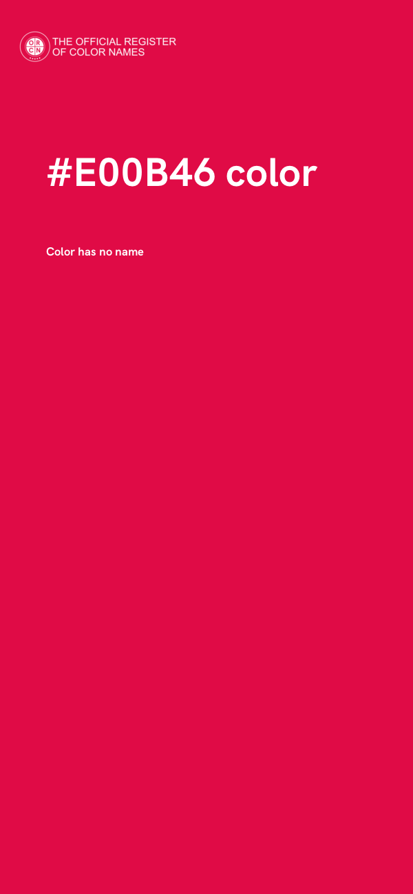 #E00B46 color image