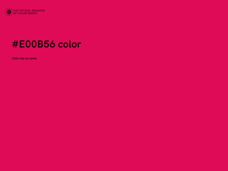 #E00B56 color image