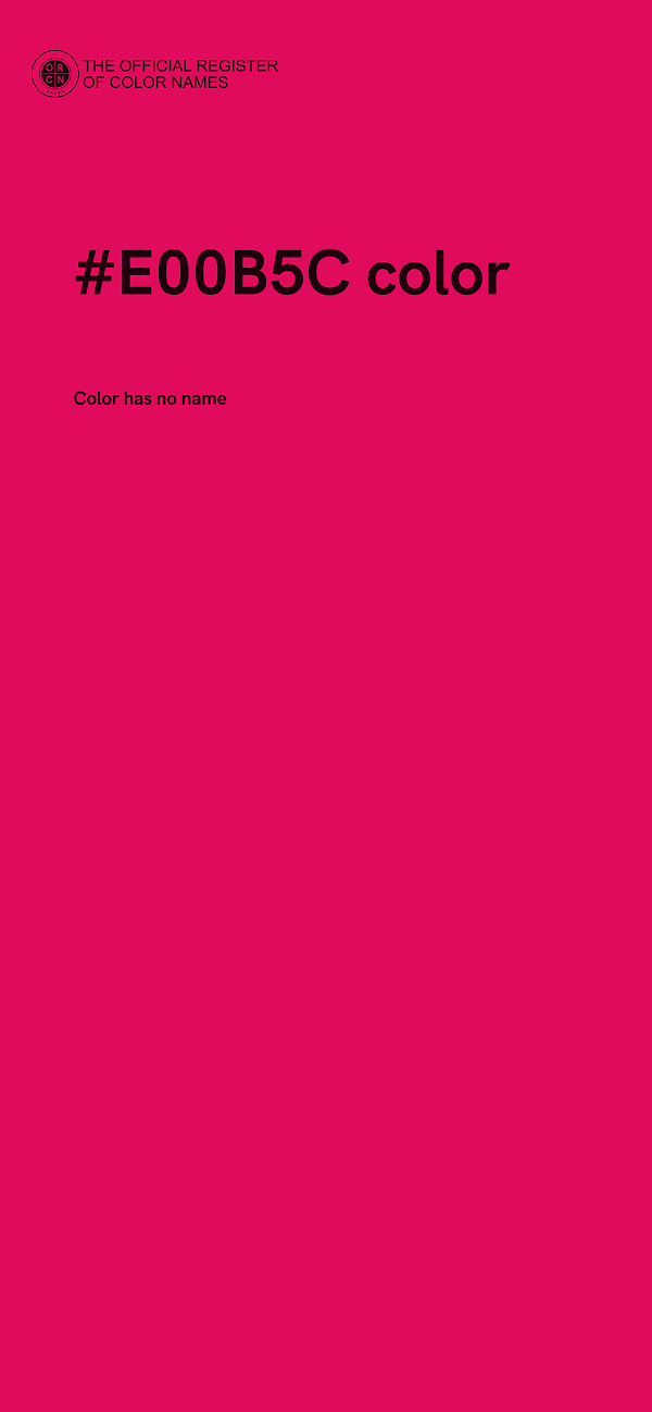 #E00B5C color image
