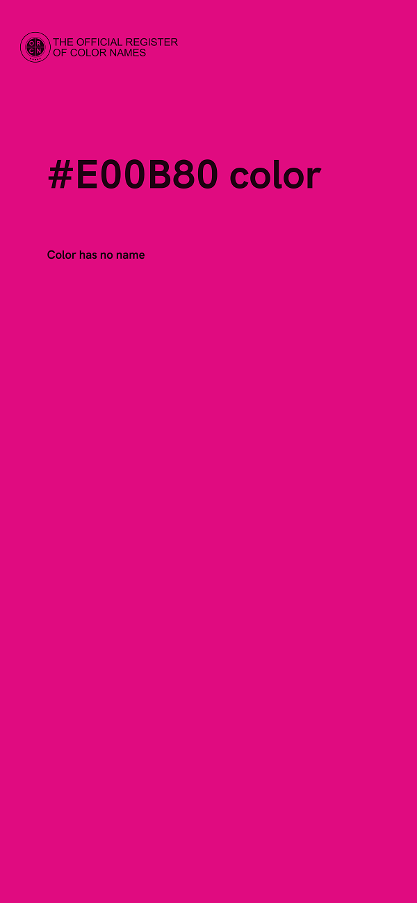 #E00B80 color image
