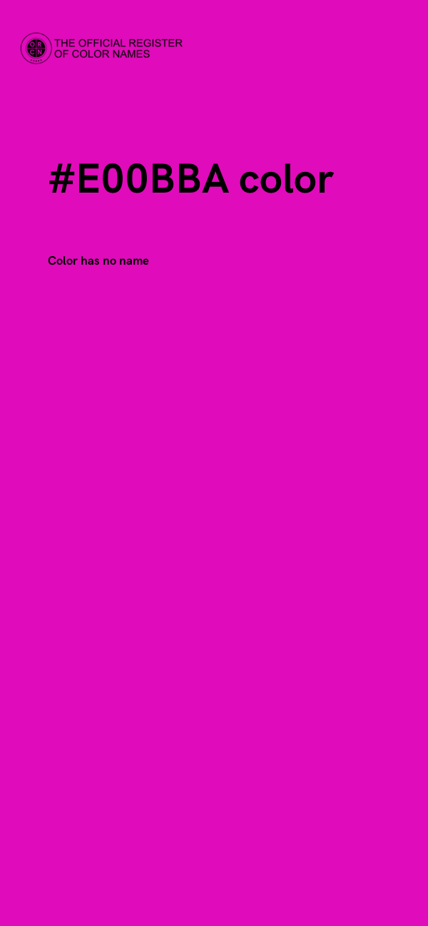 #E00BBA color image