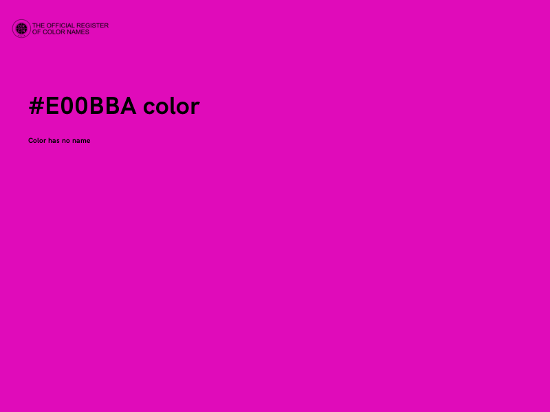 #E00BBA color image