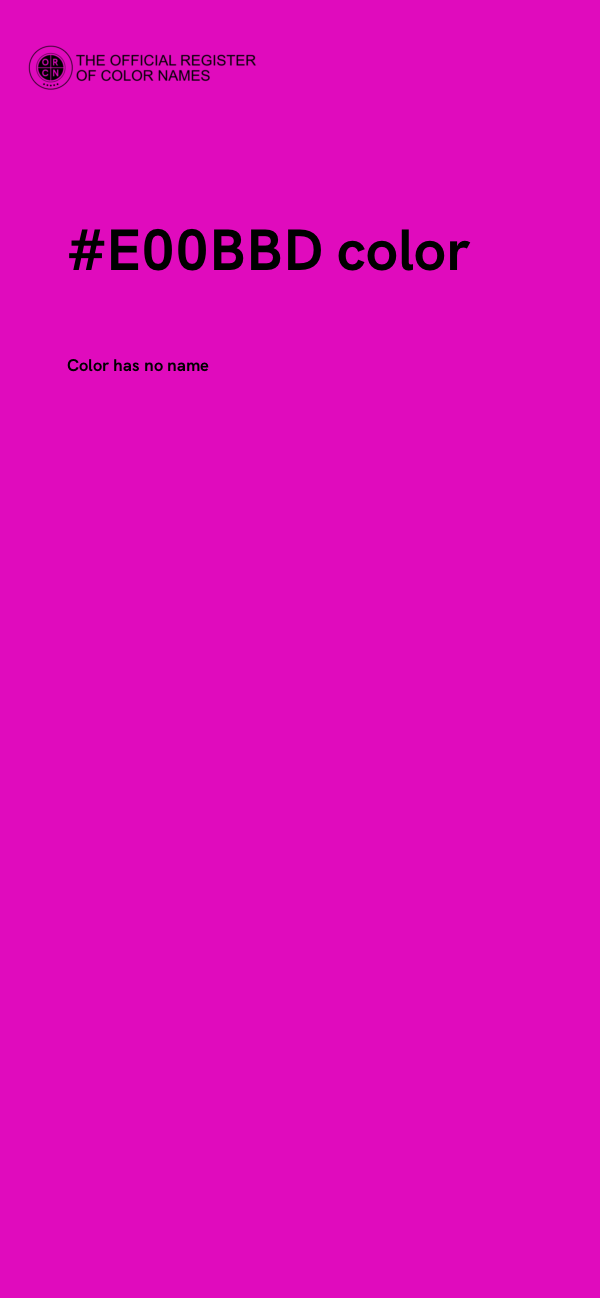 #E00BBD color image