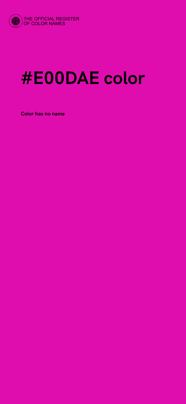 #E00DAE color image