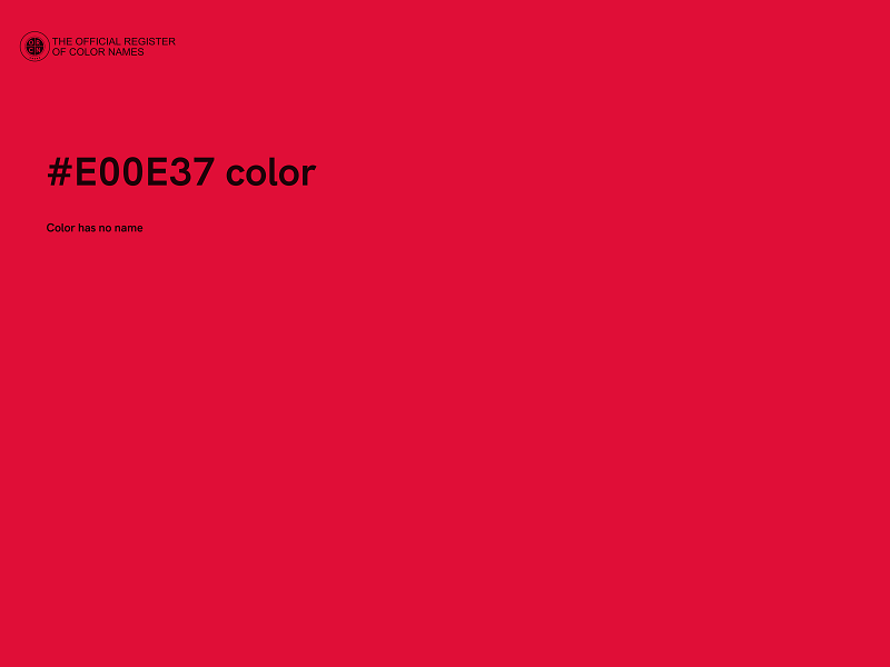 #E00E37 color image