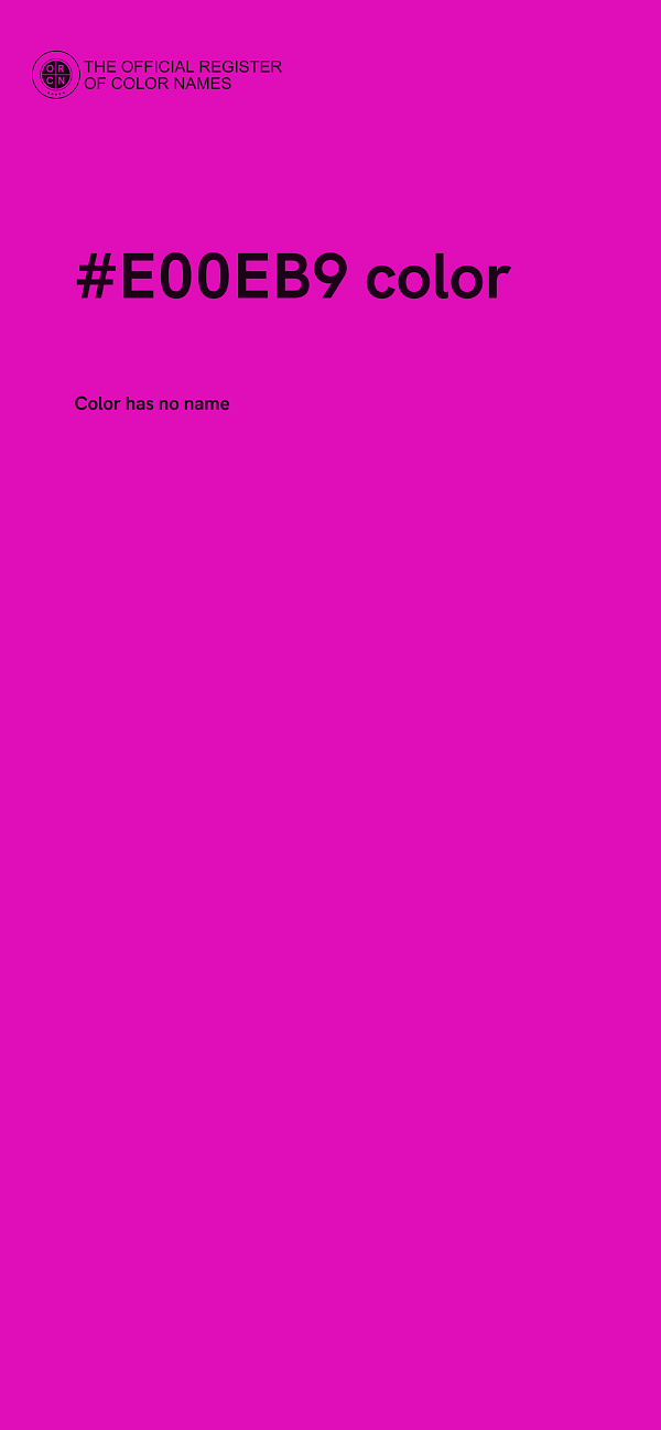 #E00EB9 color image