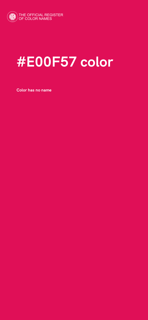#E00F57 color image