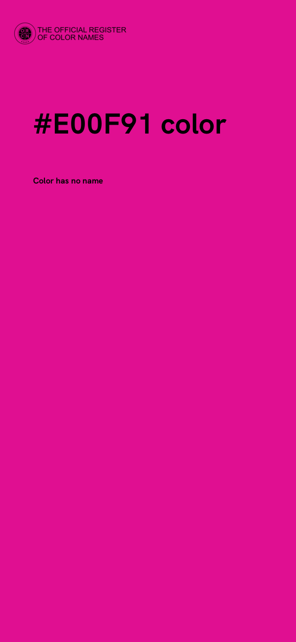 #E00F91 color image