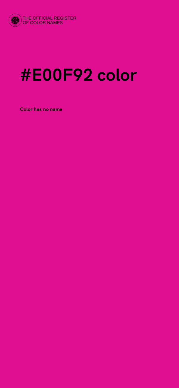 #E00F92 color image