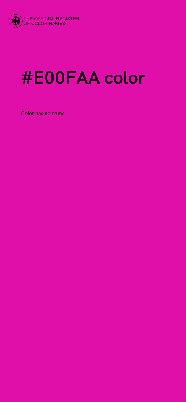 #E00FAA color image