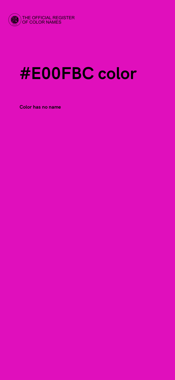 #E00FBC color image