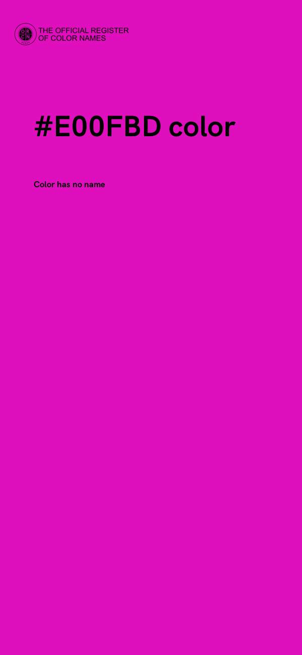 #E00FBD color image