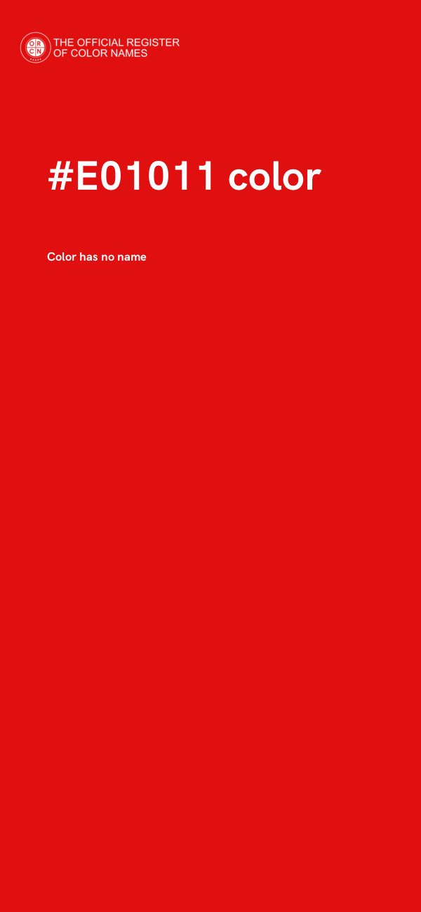 #E01011 color image