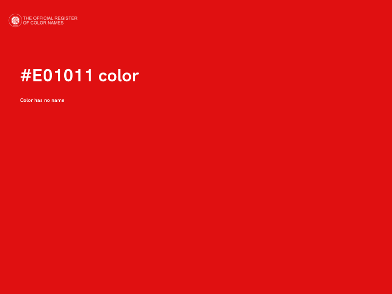#E01011 color image