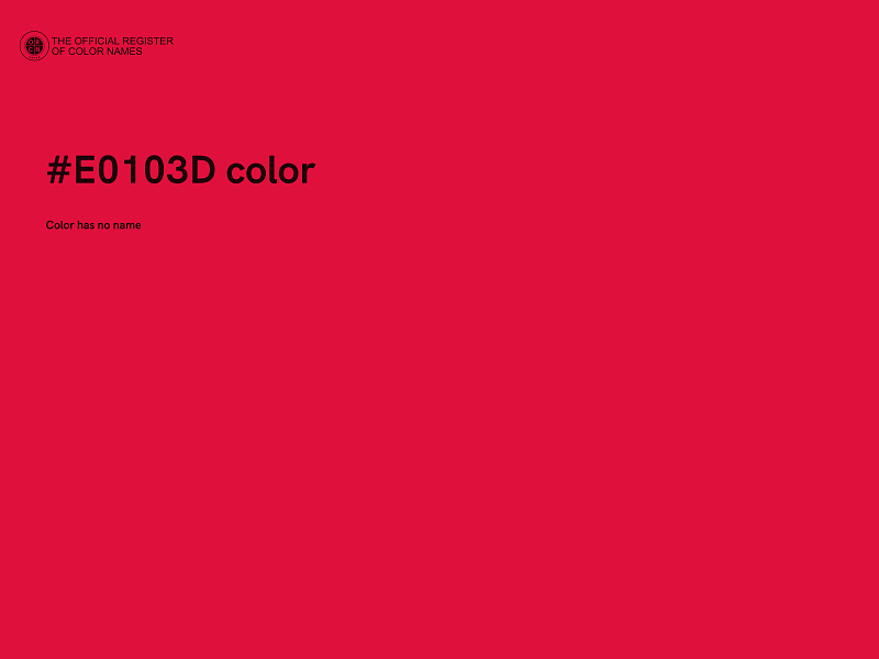 #E0103D color image