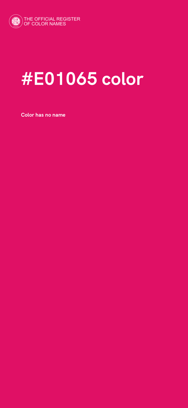 #E01065 color image