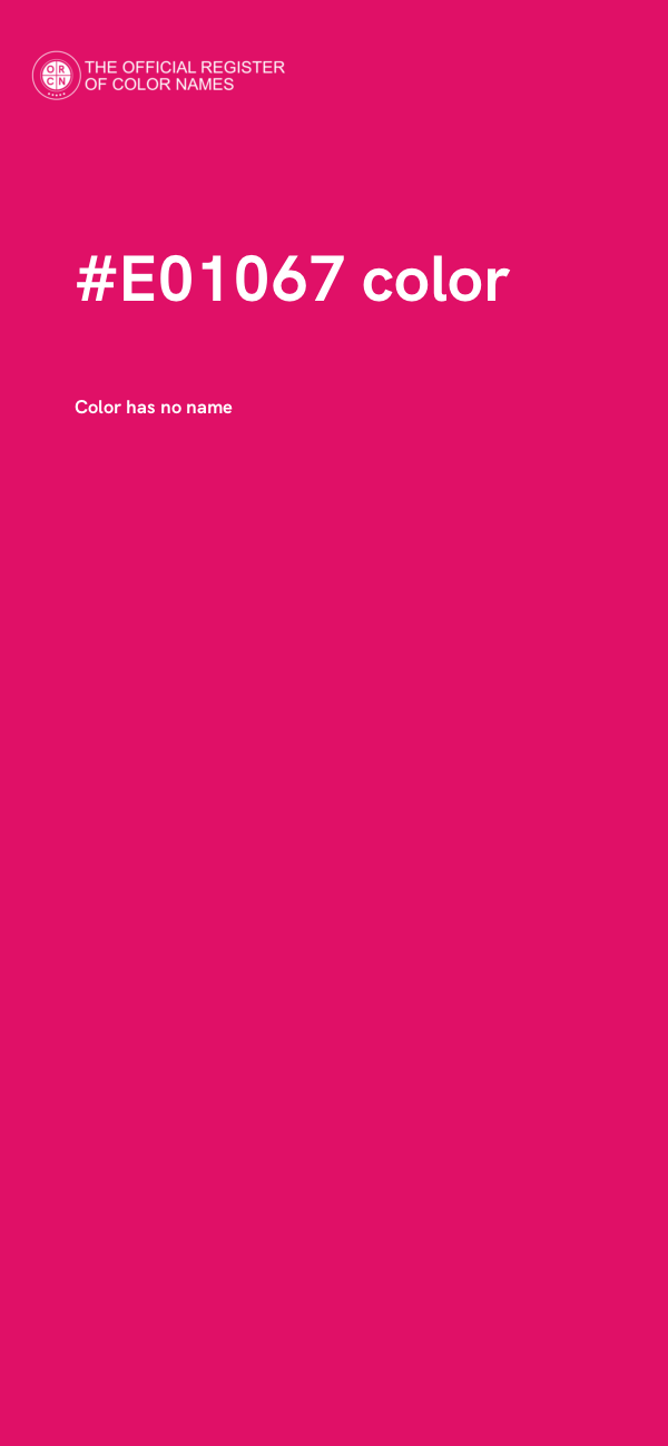 #E01067 color image