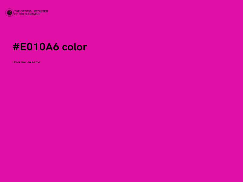 #E010A6 color image
