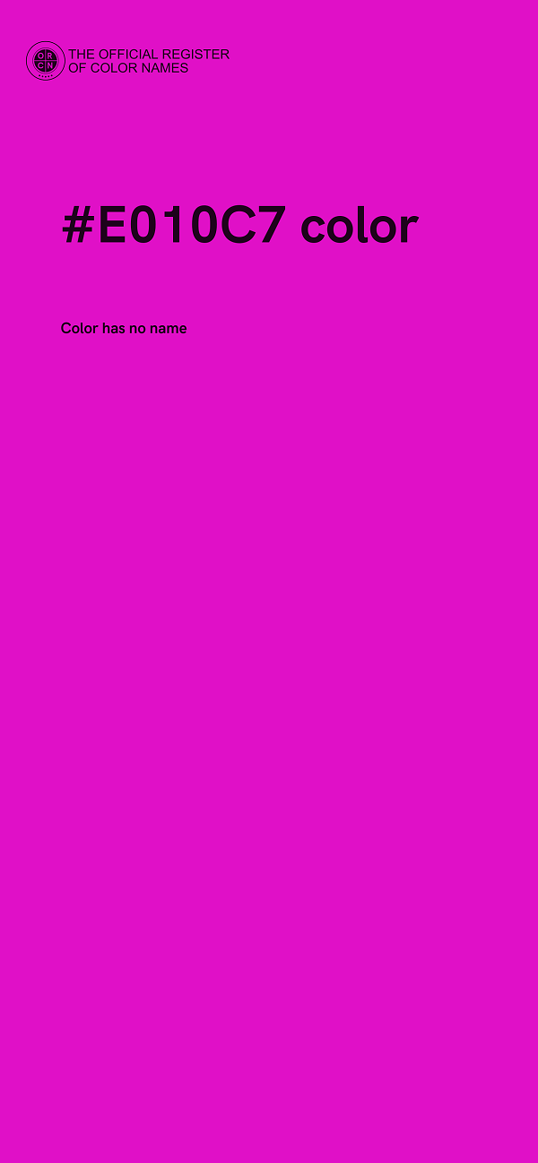 #E010C7 color image
