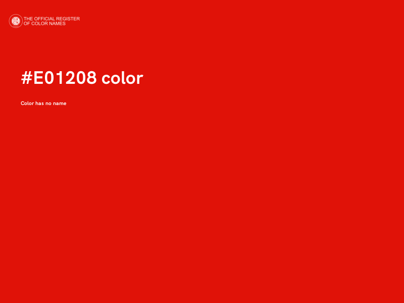 #E01208 color image