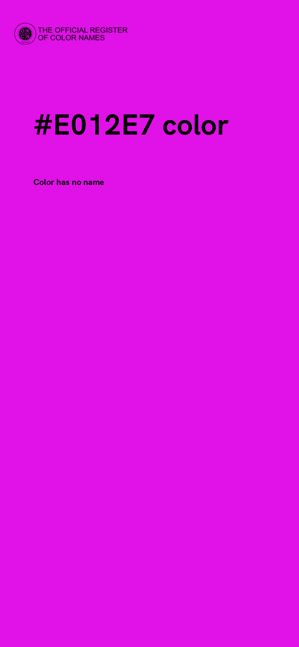 #E012E7 color image
