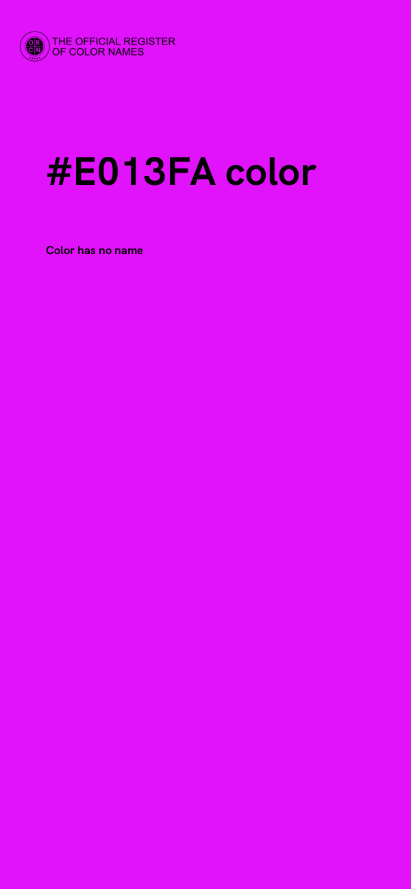 #E013FA color image