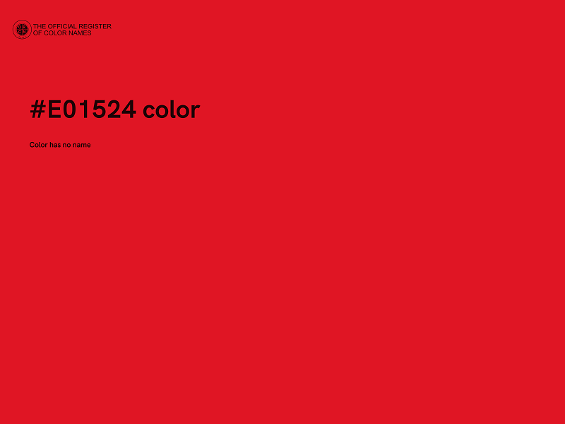 #E01524 color image