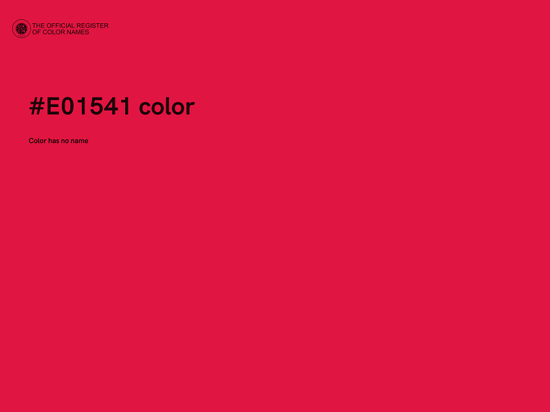 #E01541 color image