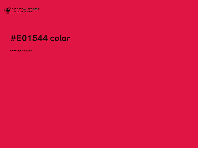#E01544 color image