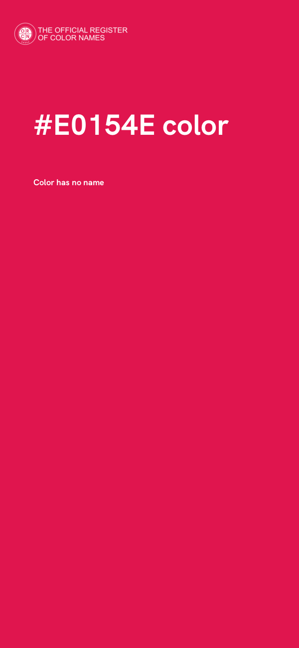 #E0154E color image