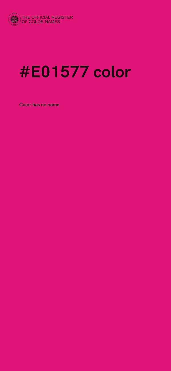 #E01577 color image