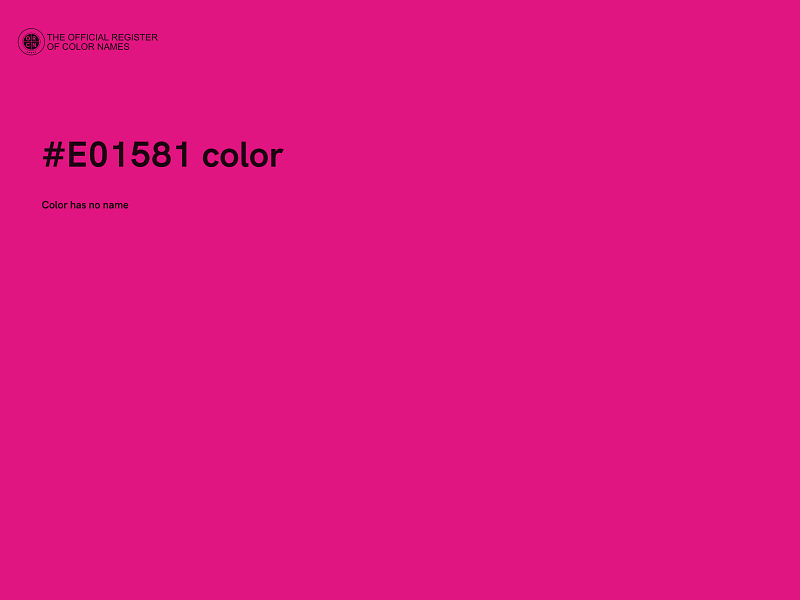 #E01581 color image