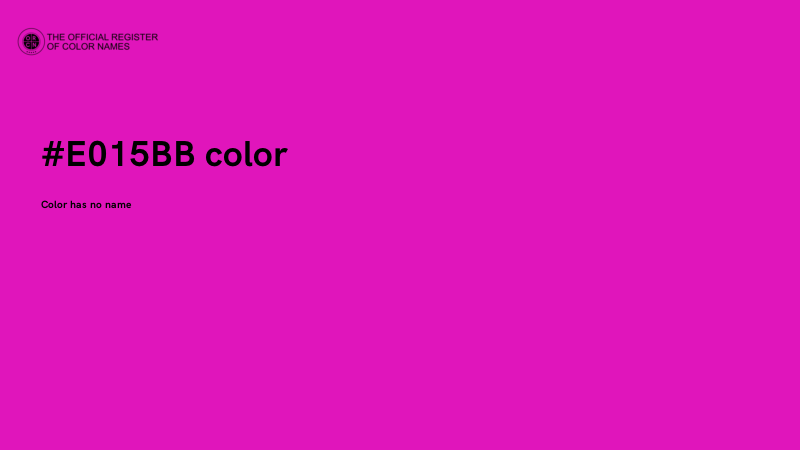 #E015BB color image