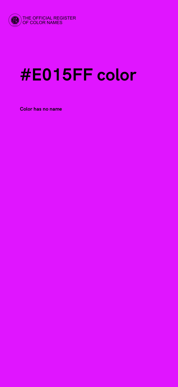 #E015FF color image