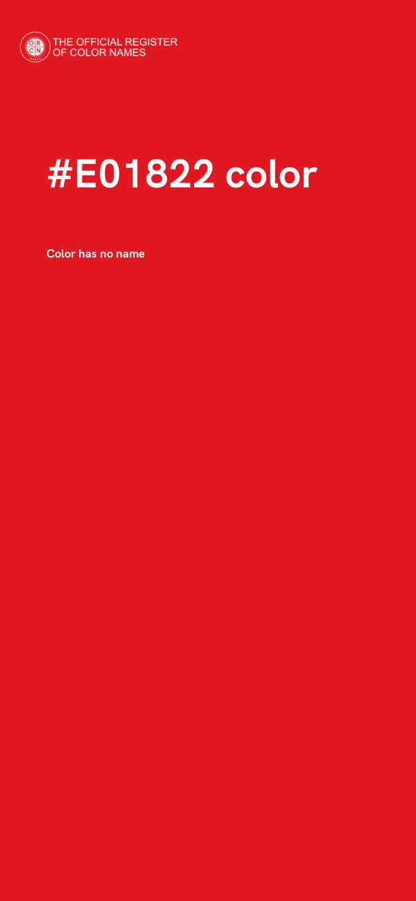 #E01822 color image