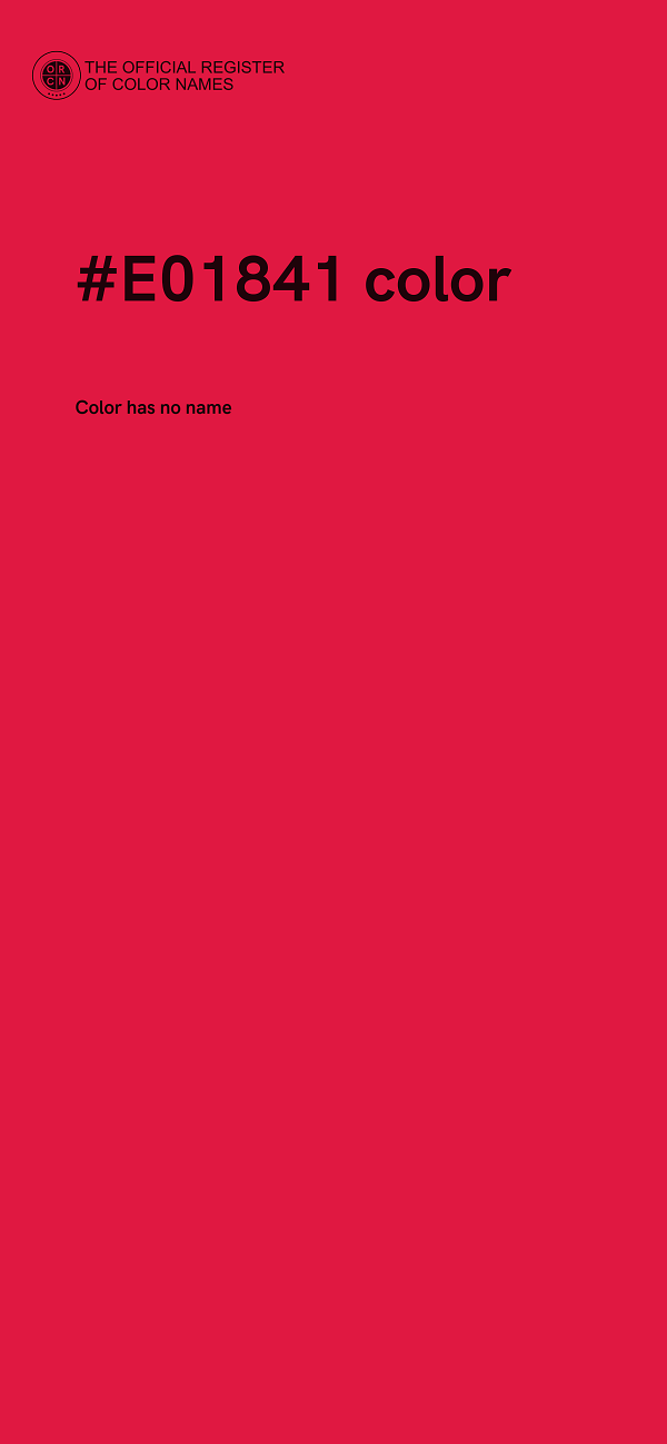 #E01841 color image