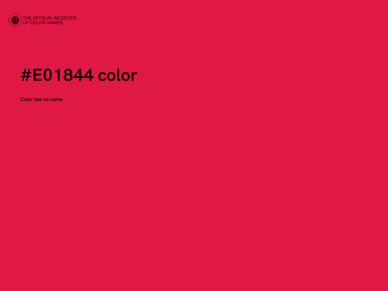 #E01844 color image