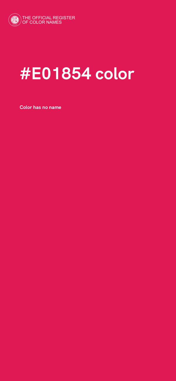 #E01854 color image