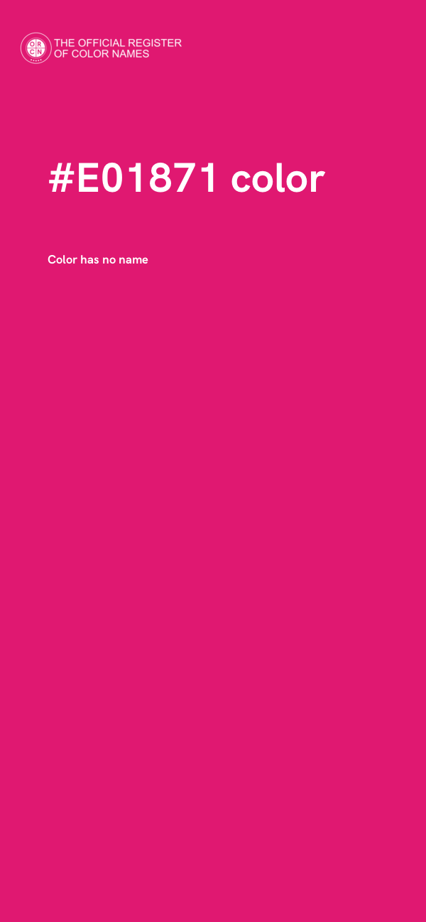 #E01871 color image