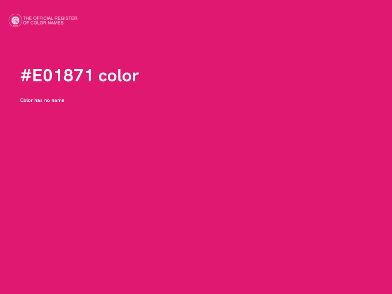 #E01871 color image