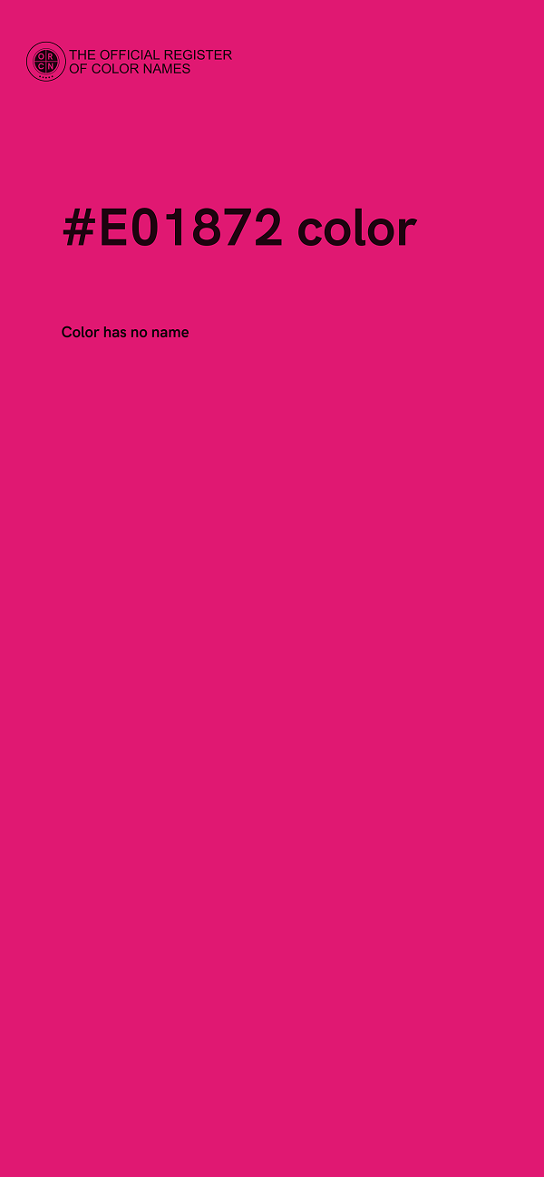 #E01872 color image