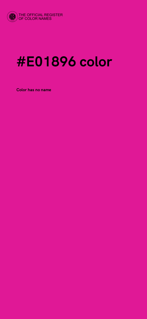 #E01896 color image