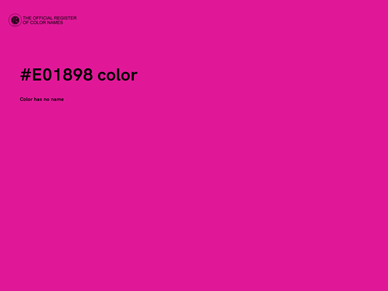 #E01898 color image