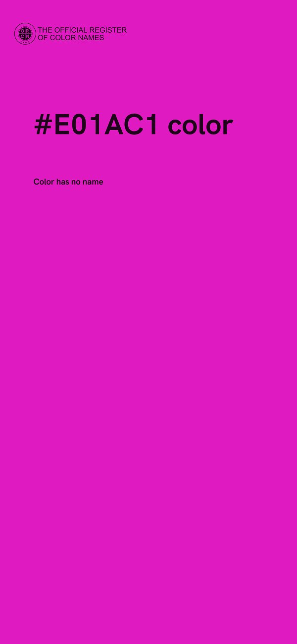 #E01AC1 color image