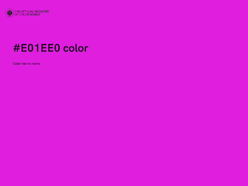 #E01EE0 color image