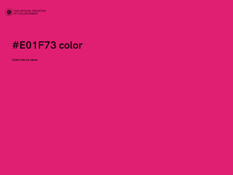 #E01F73 color image