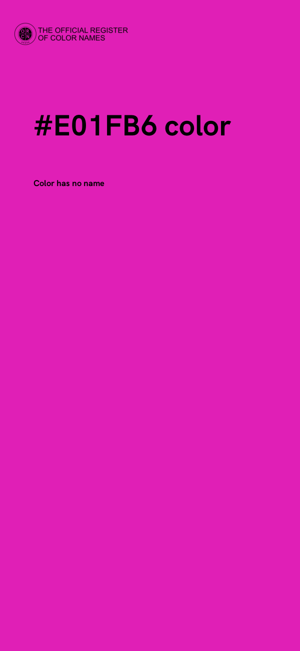 #E01FB6 color image