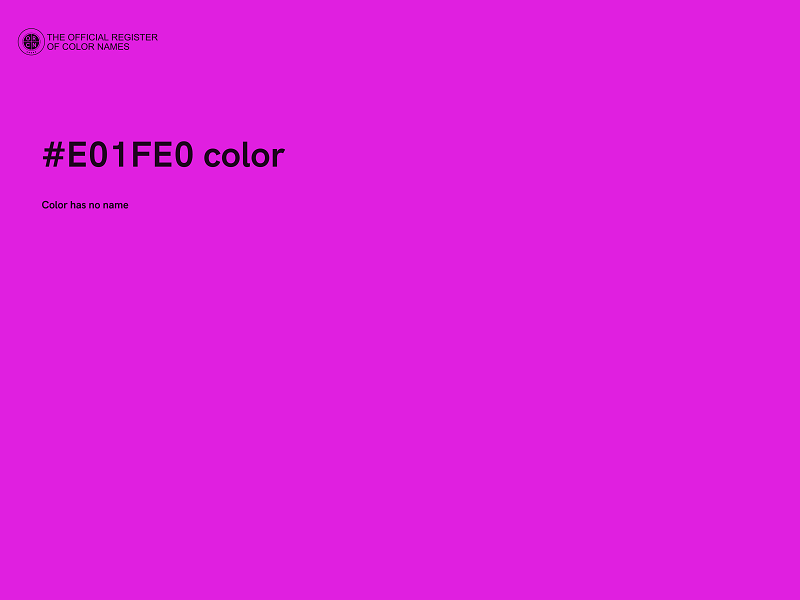 #E01FE0 color image